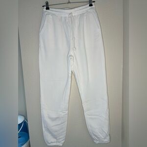 Womeo White Jogger Pants